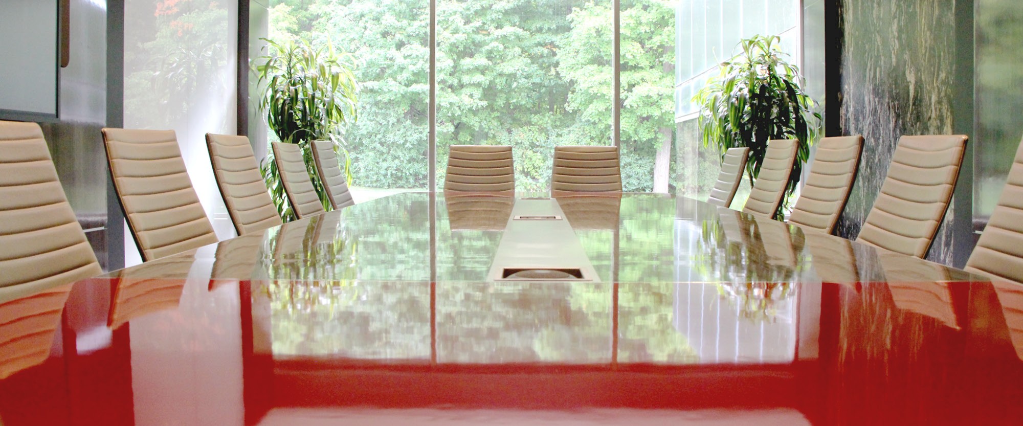 DG Group boardroom table.